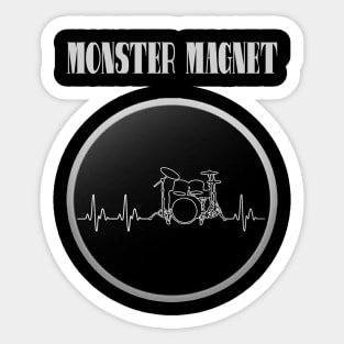 vintage monster magnet band Sticker